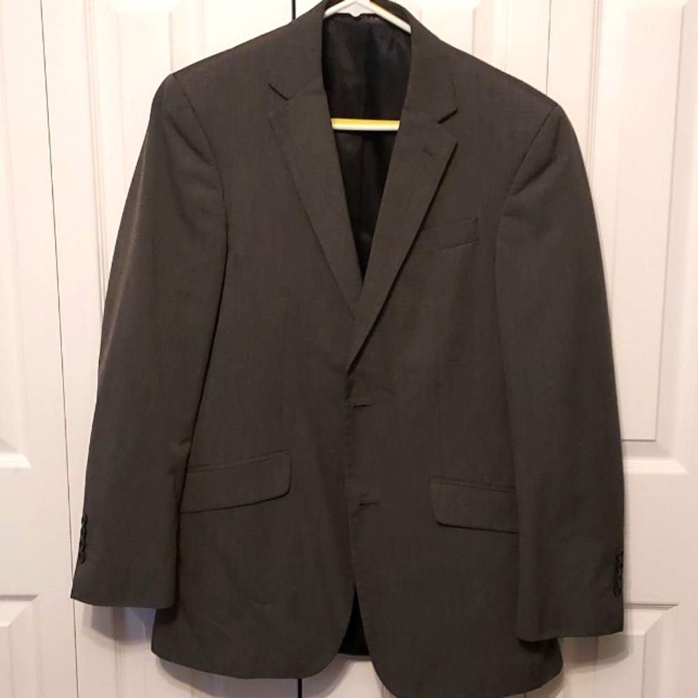 Kenneth Cole Reaction Men’s Sport Jacket‎ Blazer and Pants - Suit Set, 40R, Gray